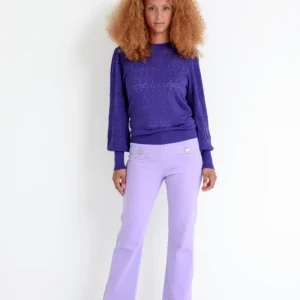 Zizo broek vezze lila