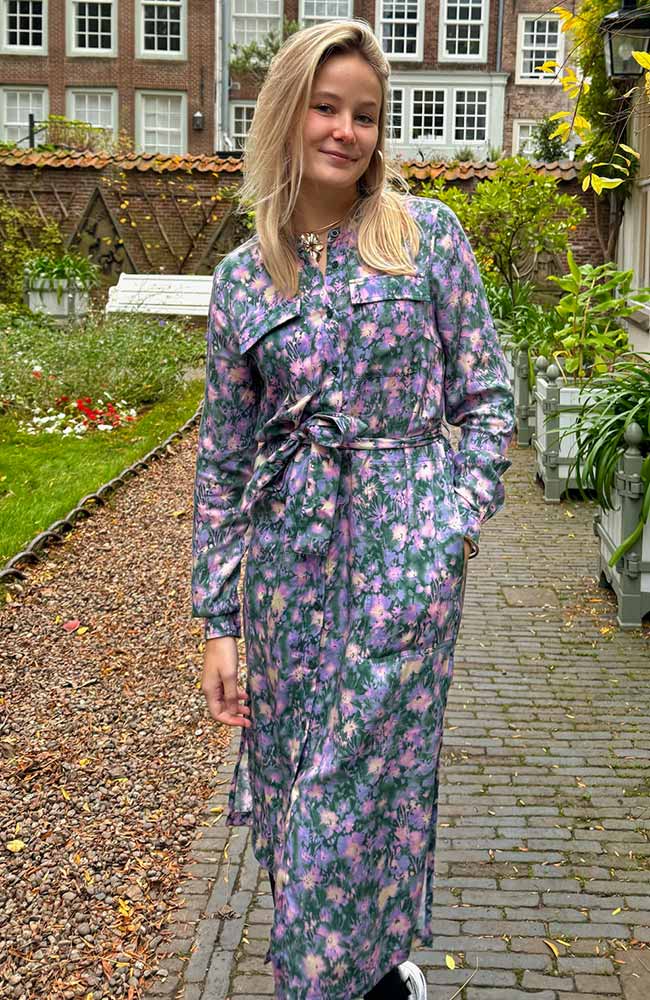 Falsterbo jurk Blurred Flowers - Afbeelding 3