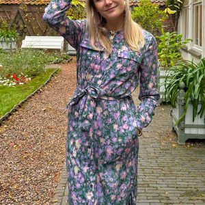 Falsterbo jurk Blurred Flowers