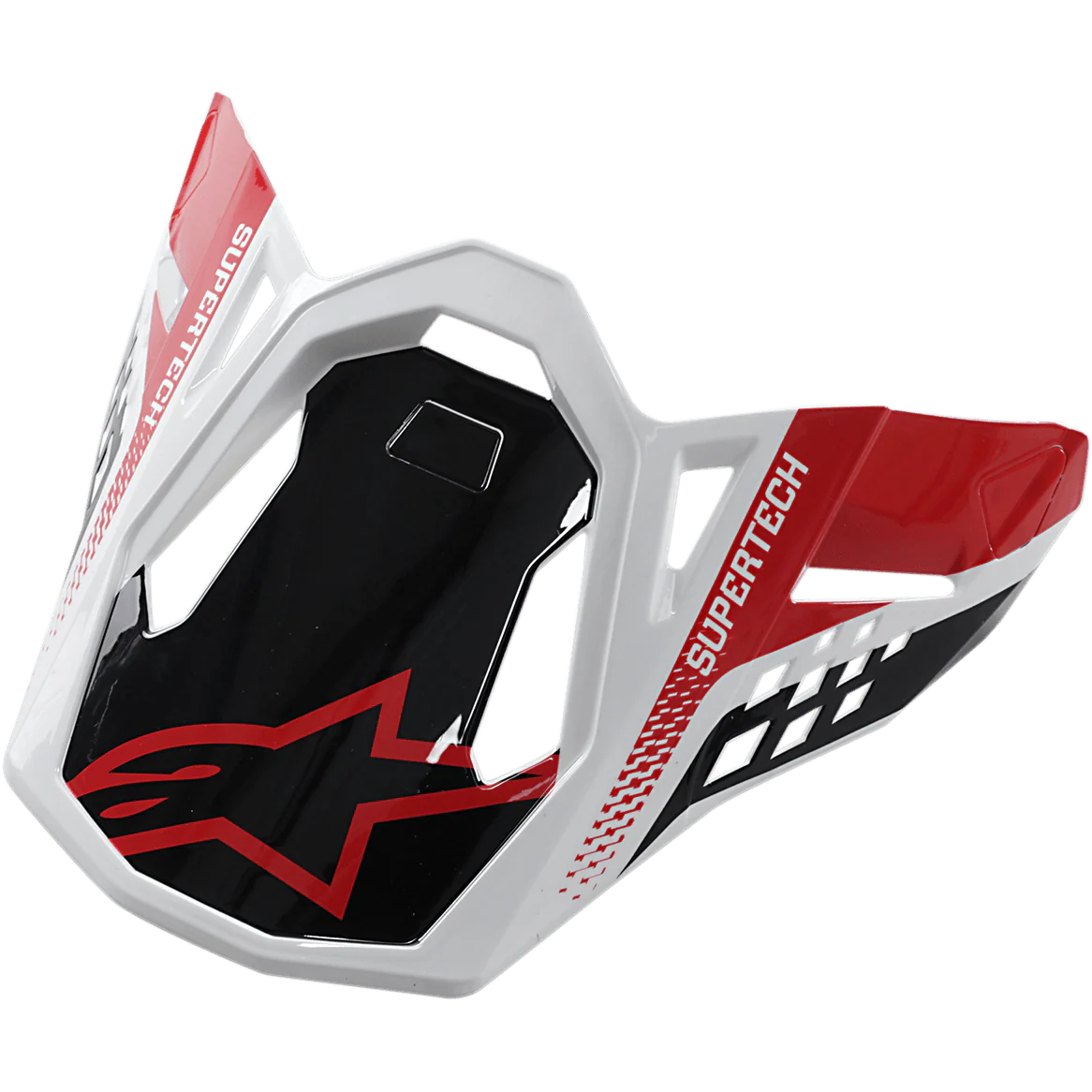 S-M8 Helm Vizier Triple Black Red White - Afbeelding 2