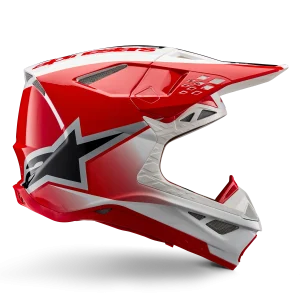 Supertech M10 Unite Helm ECE 22.06 Rood Wit Glanzend