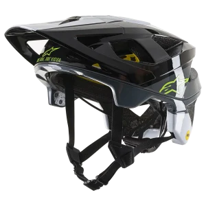 Vector Tech Pilot Helm - Black White Cool Gray Glossy