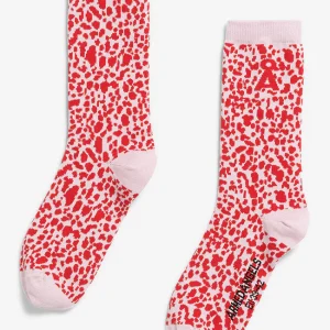 leopard sokken pink mist