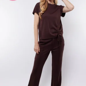 C&S the label broek petra donker bruin