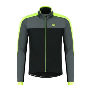 Freeze Winter Fietsjack Heren - Zwart/Grijs/Neon Geel
