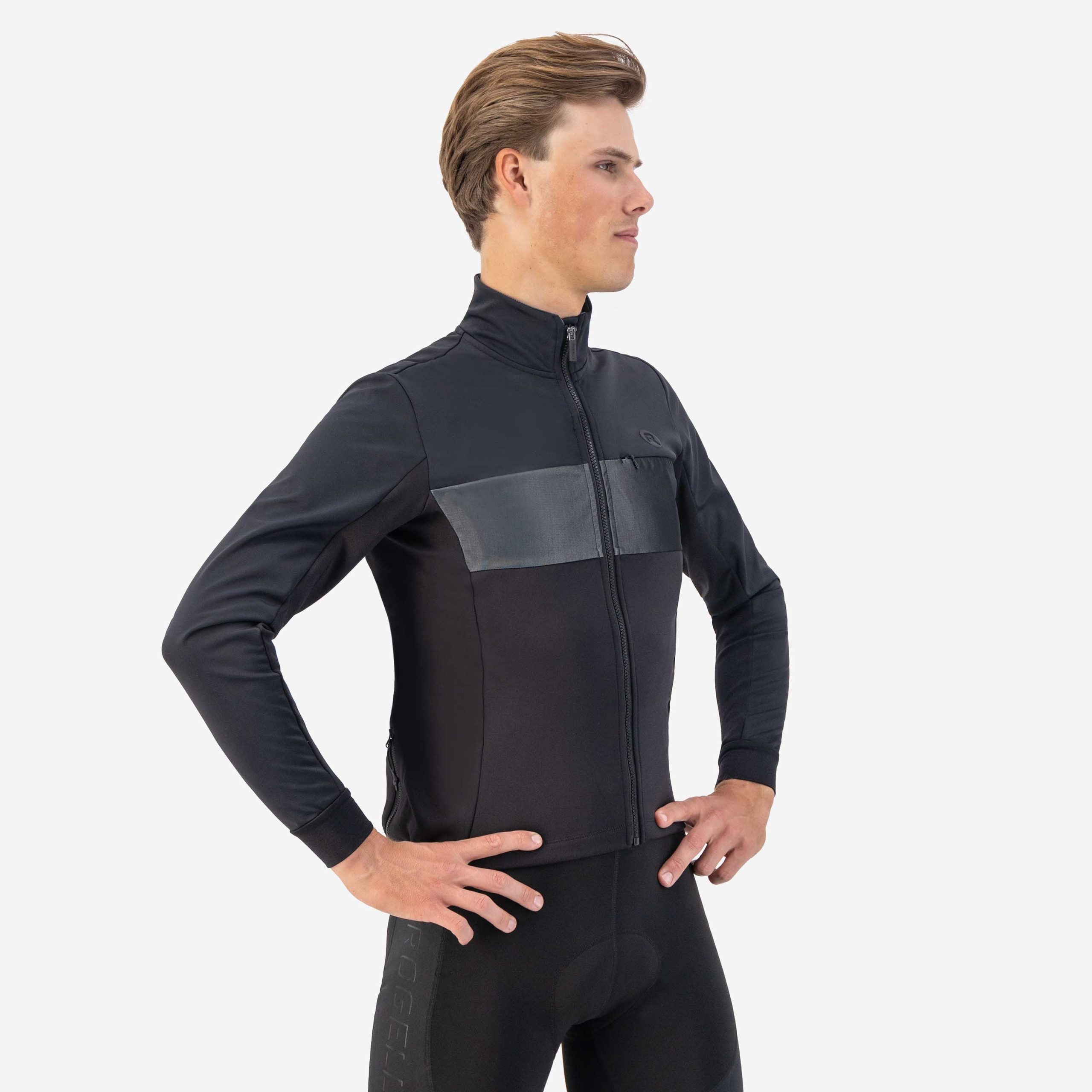 Attq Winter Fietsjack Heren - Zwart - Afbeelding 3