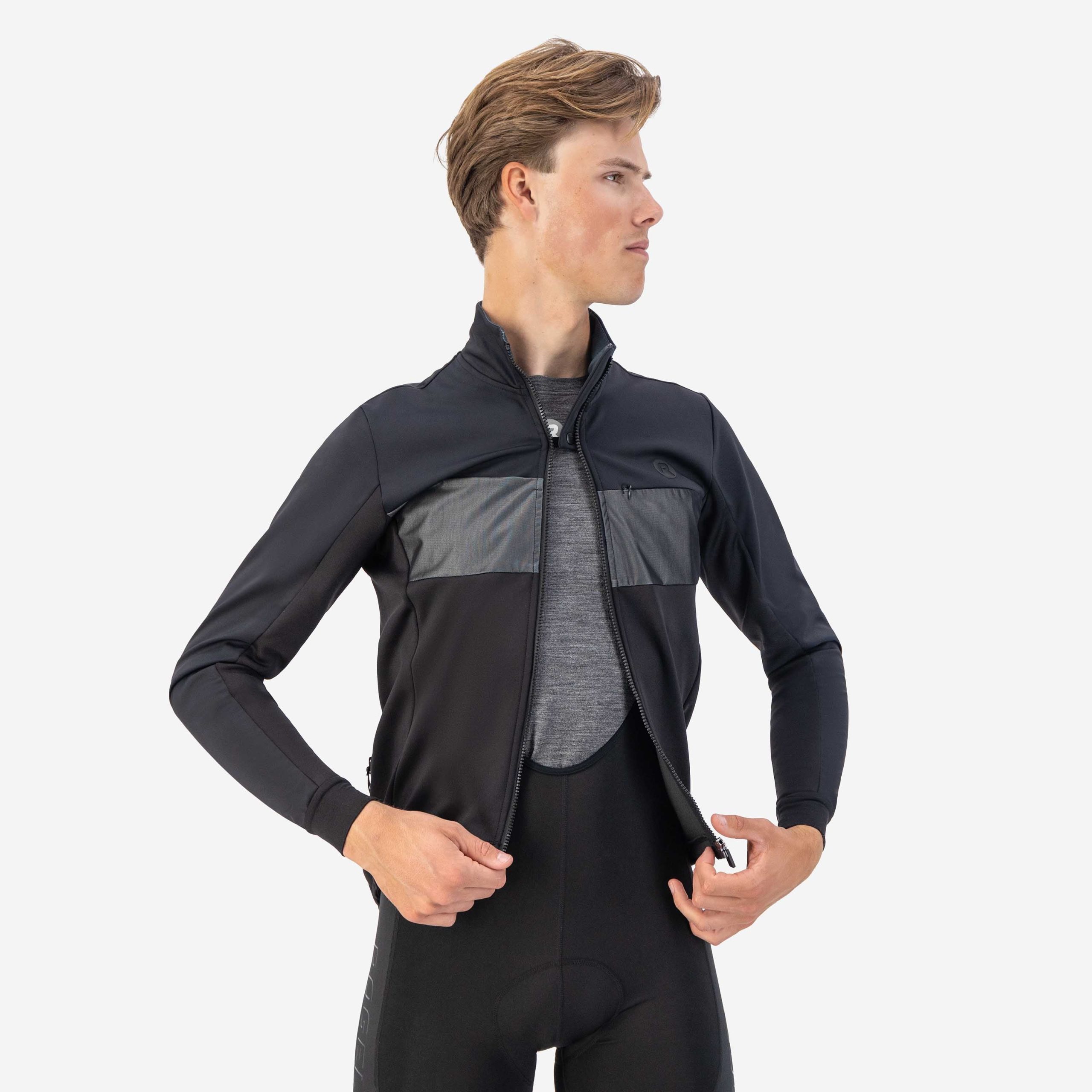 Attq Winter Fietsjack Heren - Zwart - Afbeelding 6