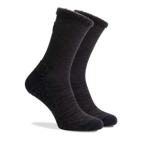 Merino Terry Winter Fietssokken - Grijs/Zwart