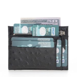 Zip Card Leather Holder