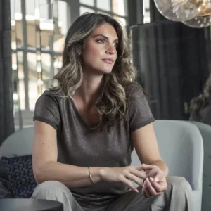 Elvira top lelie donker goud