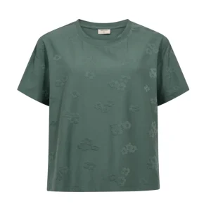 Freequent t-shirt ziprea groen