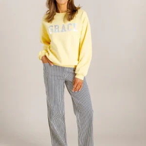 Ivy beau broek vien off white blauw