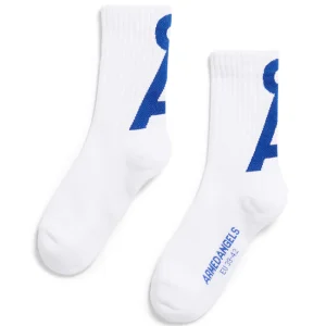 Saamus sok short white-dynano blue